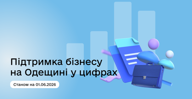 Як держава підтримує бізнес на Одещині: понад 650 млн грн грантів та понад 41 млрд грн доступних кредитів